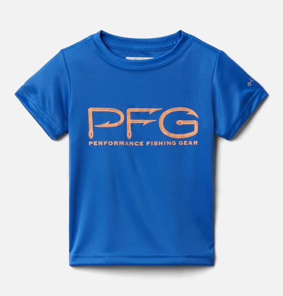 Columbia PFG Shirts Blue For Boys NZ84231 New Zealand